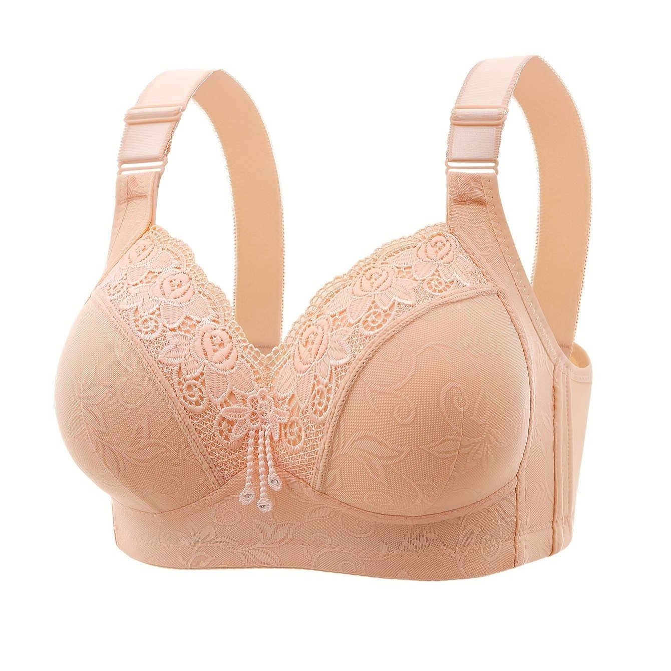 Luxury Large Size Push Up Lace, Wire-Free, Breathable Bra