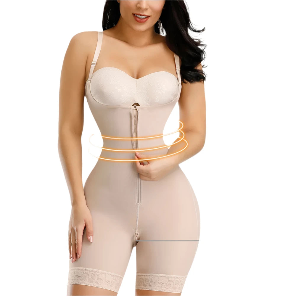 Full Body Shaper with Detachable Straps