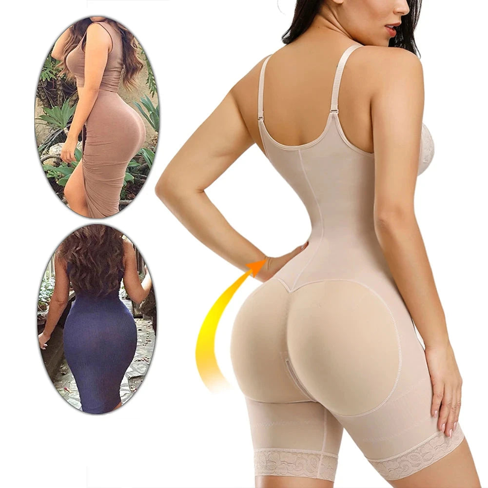 Full Body Shaper with Detachable Straps