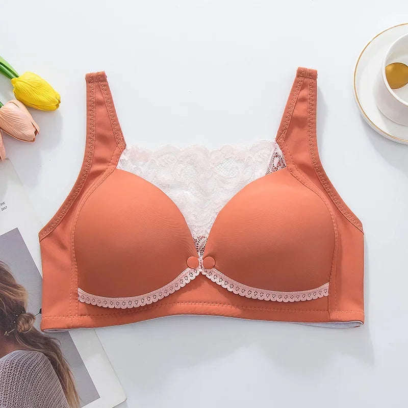 Maternity & Breastfeeding Lace Cotton Nursing Bra