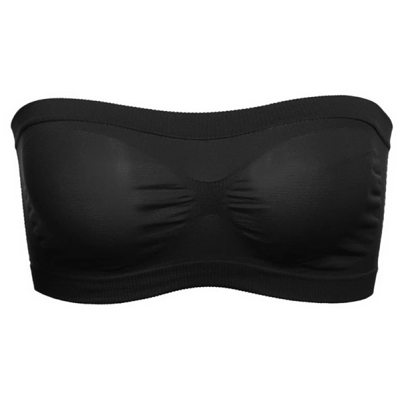 Strapless Mesh Breathable Tube Crop Top Bra