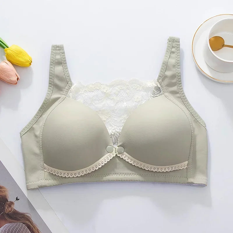 Maternity & Breastfeeding Lace Cotton Nursing Bra